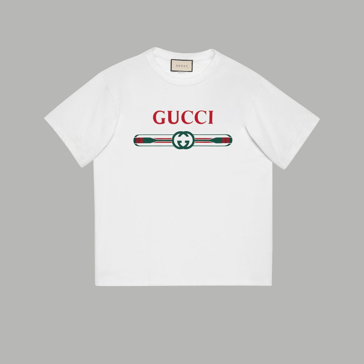 Gucci Signature GG Logo Print T-Shirt