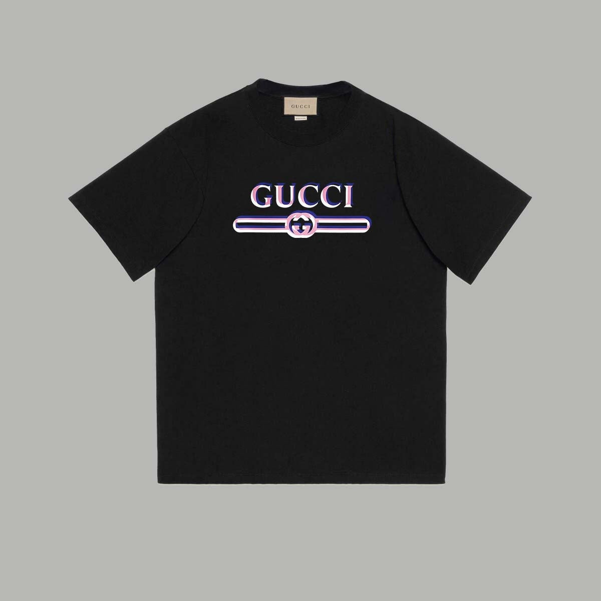 Gucci Signature GG Logo Print T-Shirt