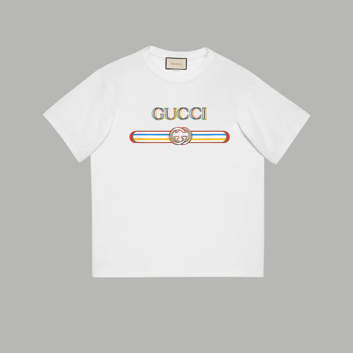 Gucci Signature GG Logo Print T-Shirt