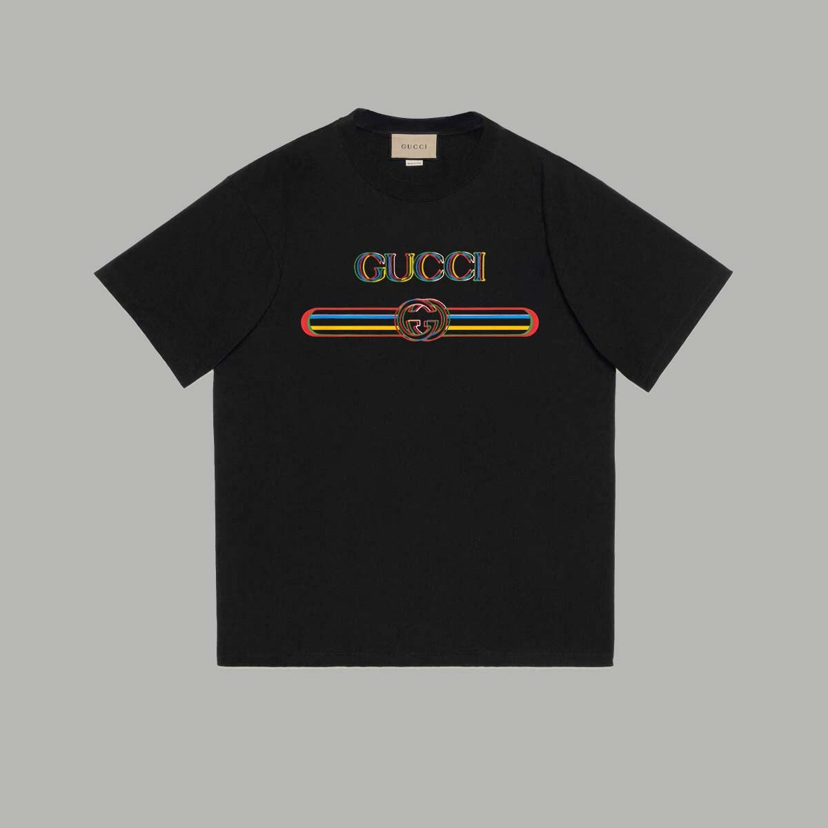 Gucci Signature GG Logo Print T-Shirt