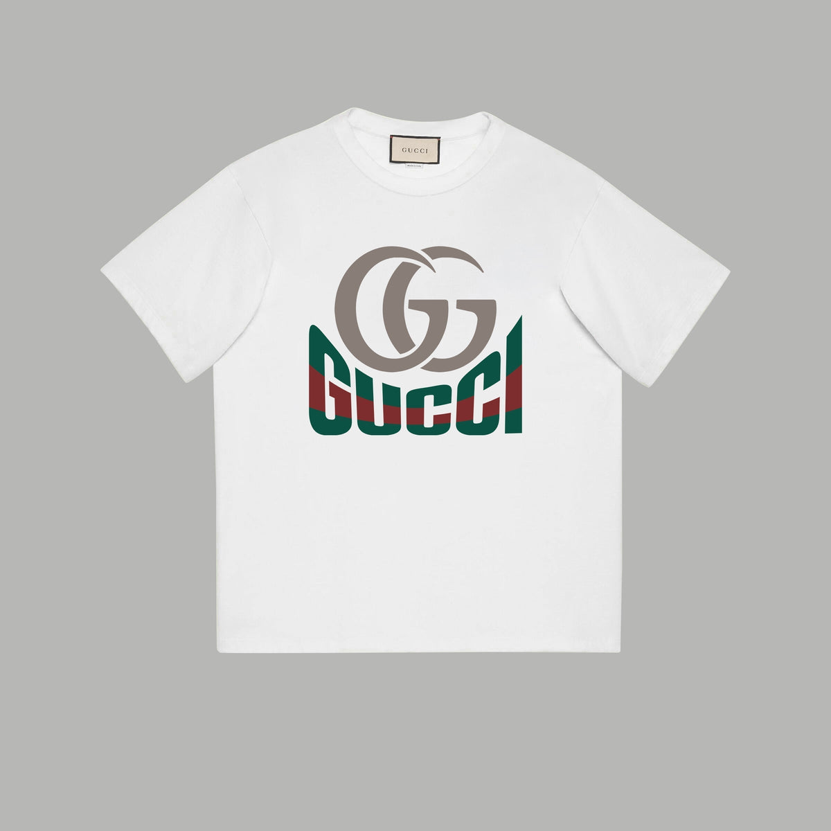 Gucci Signature GG Logo Print T-Shirt