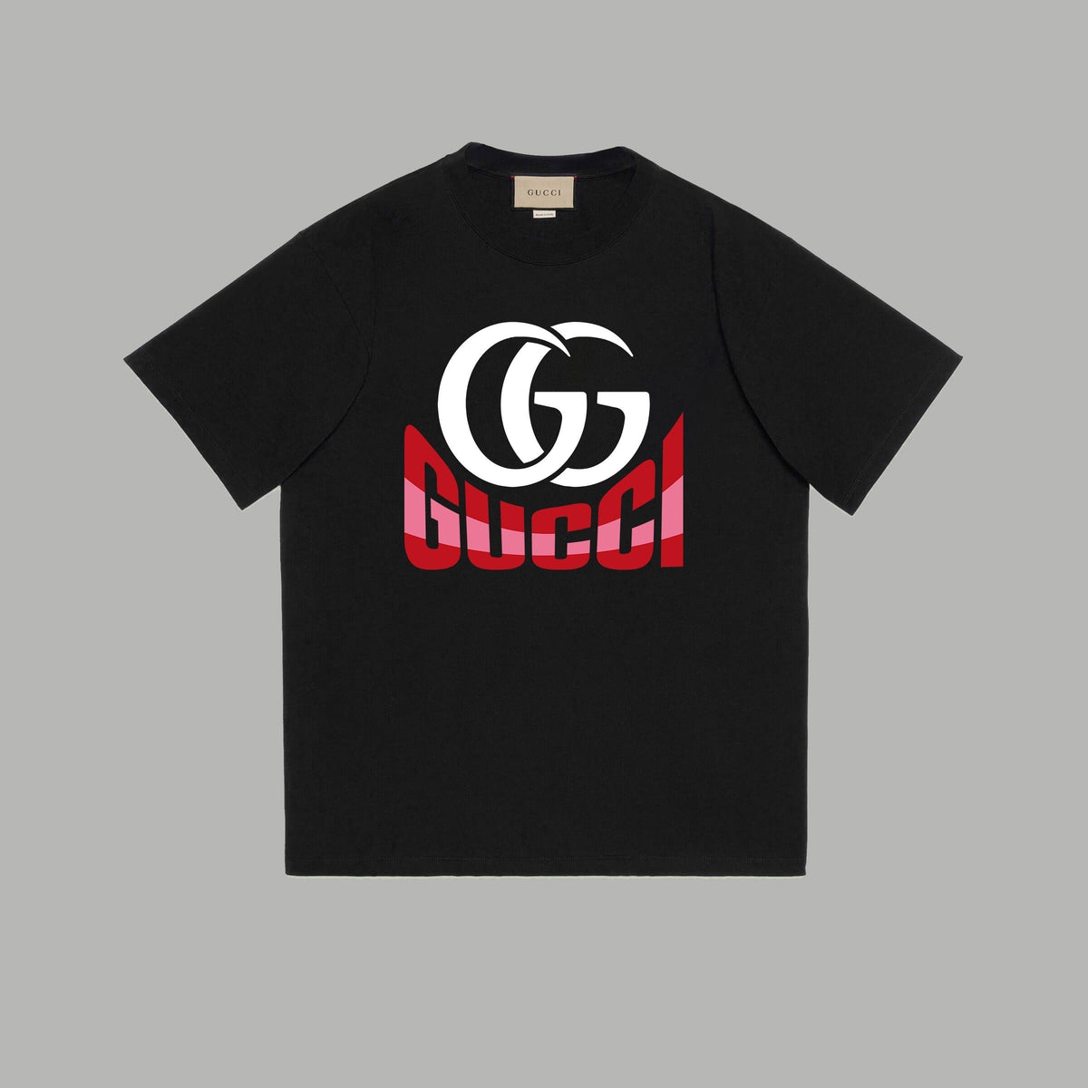 Gucci Signature GG Logo Print T-Shirt