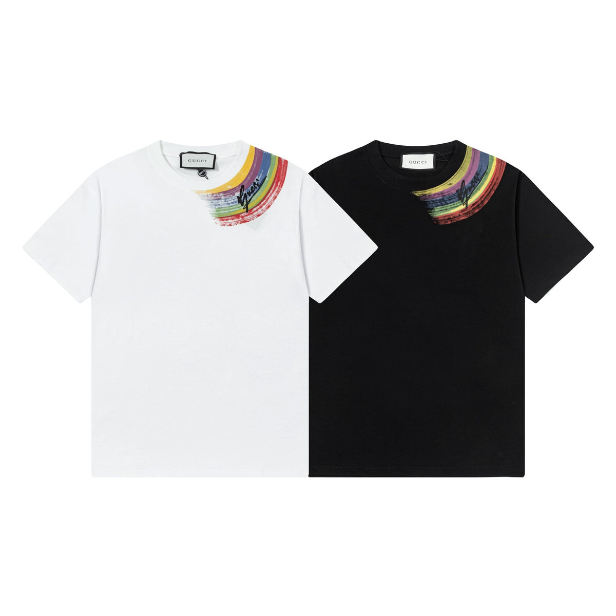 Gucci Rainbow Graffiti Signature T-Shirt