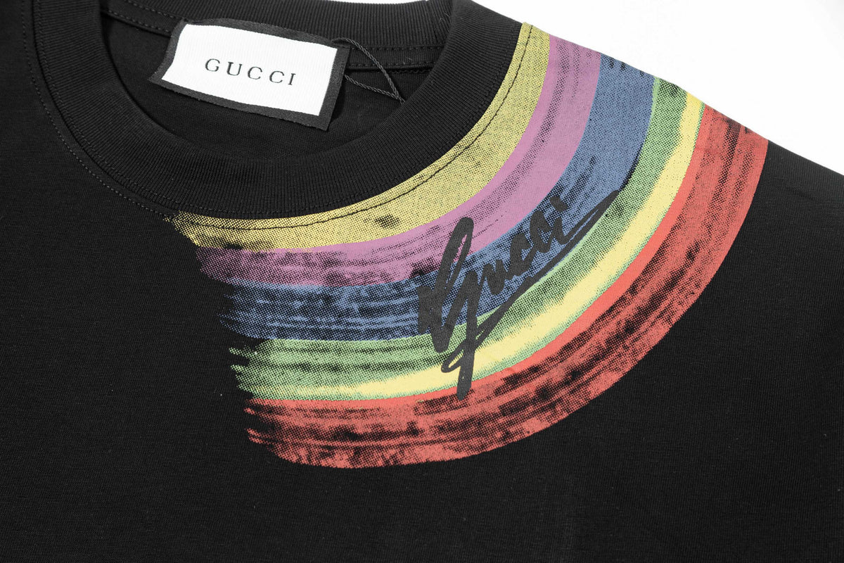 Gucci Rainbow Graffiti Signature T-Shirt