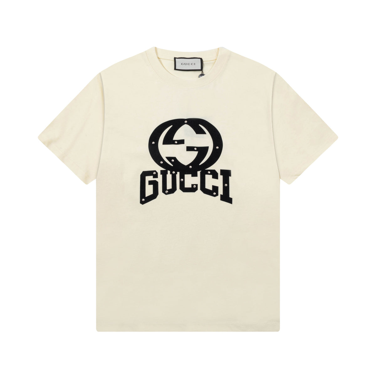 Gucci Interlocking GG Studded Logo T-Shirt