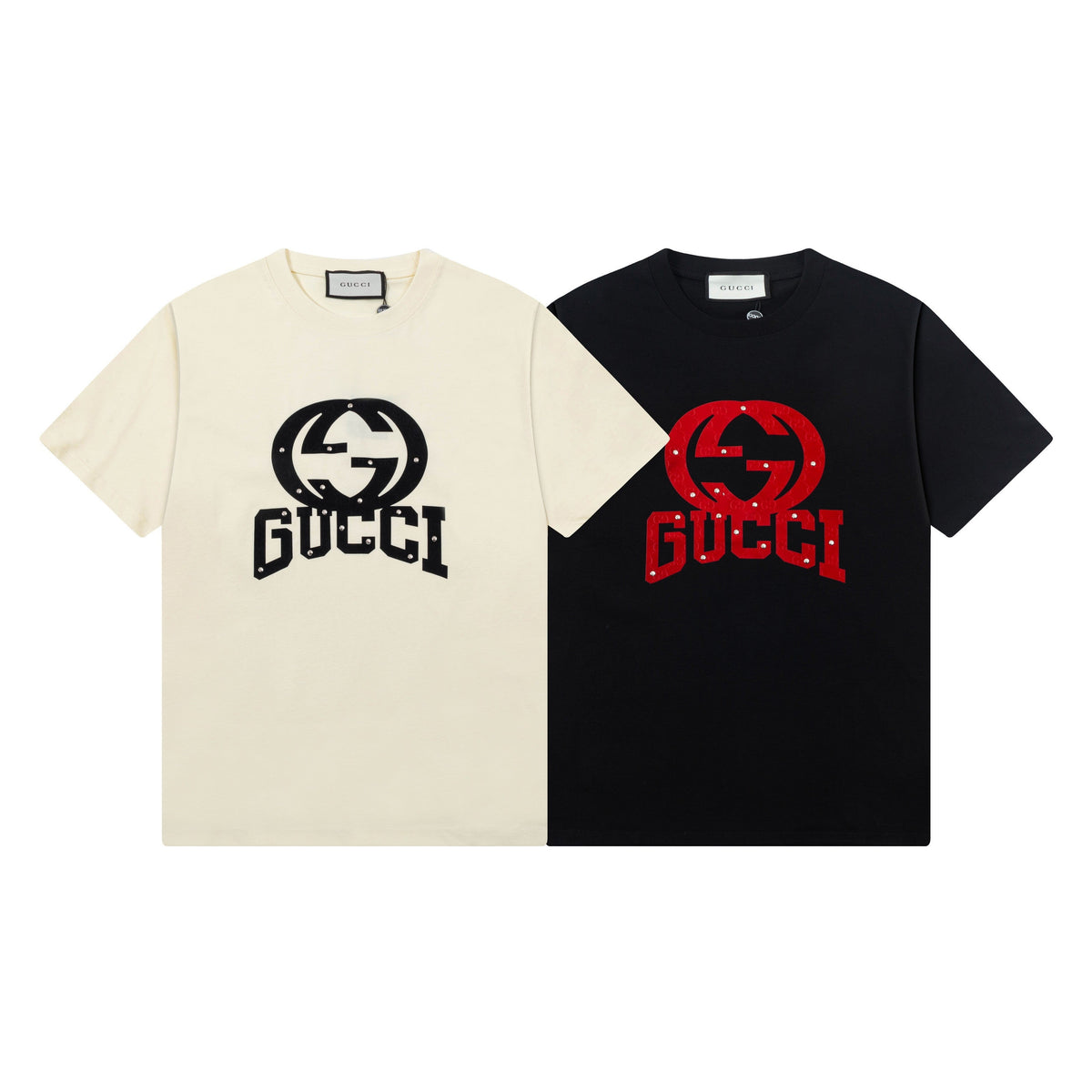 Gucci Interlocking GG Studded Logo T-Shirt