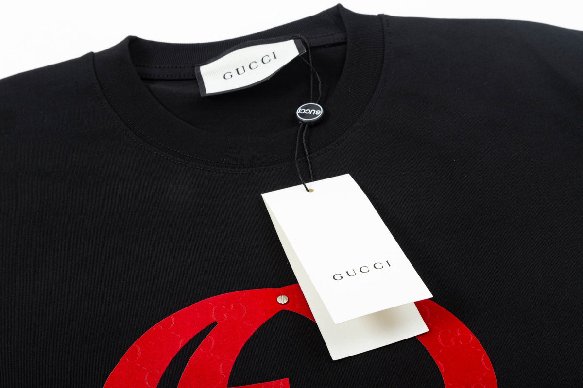 Gucci Interlocking GG Studded Logo T-Shirt