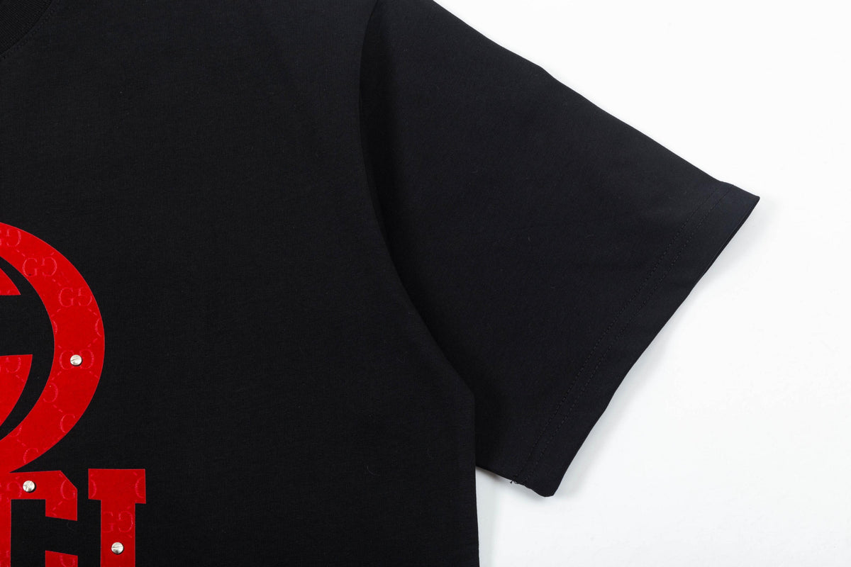 Gucci Interlocking GG Studded Logo T-Shirt
