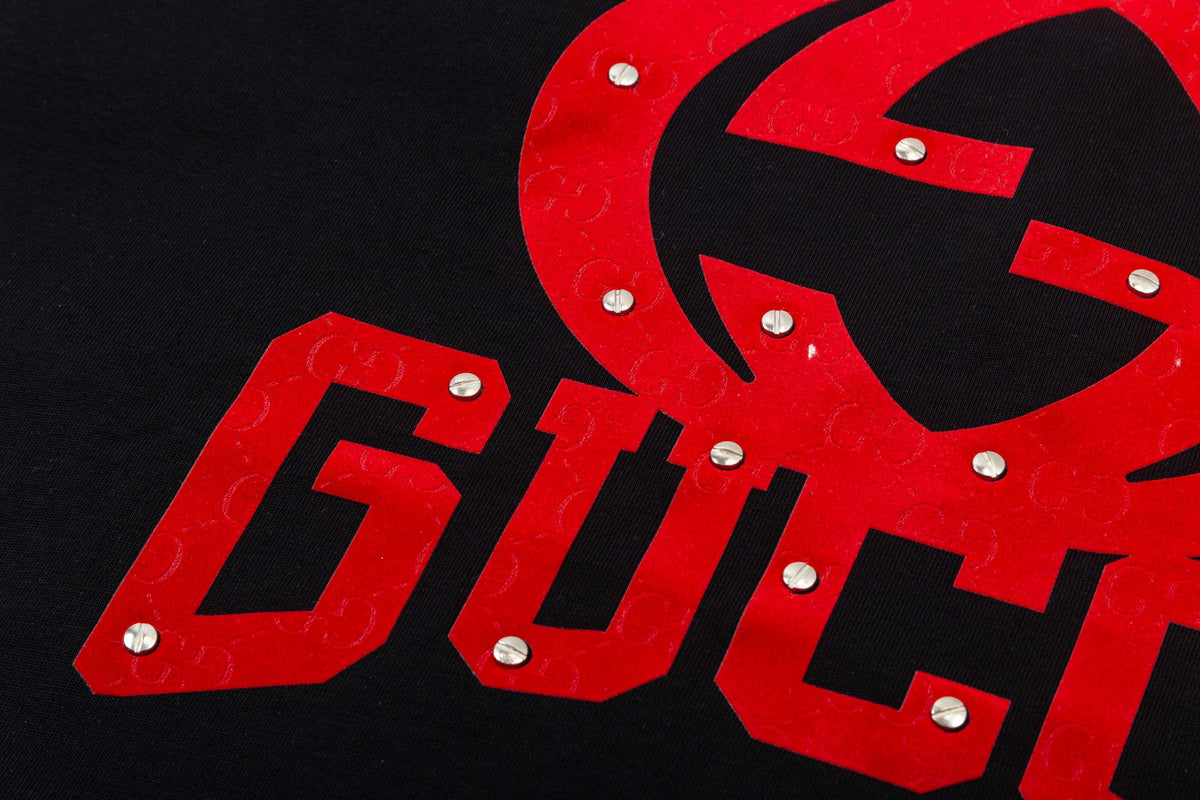 Gucci Interlocking GG Studded Logo T-Shirt