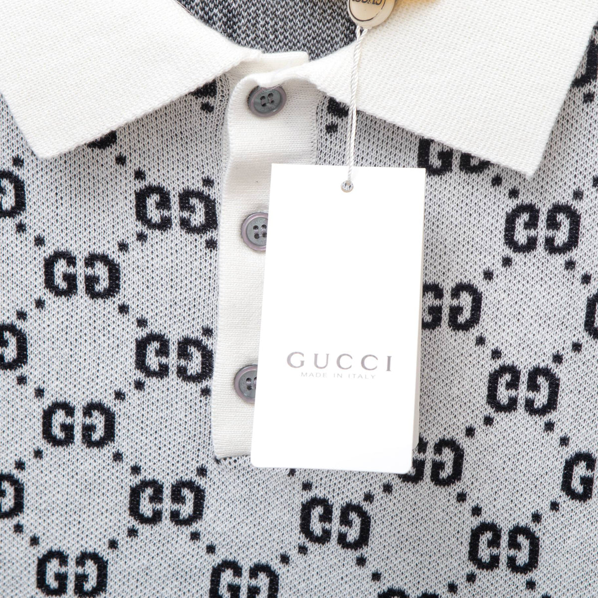 Gucci Unisex Jacquard Polo Sweater