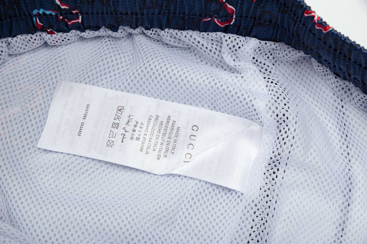 Gucci Signature GG Monogram Snake Print Shorts