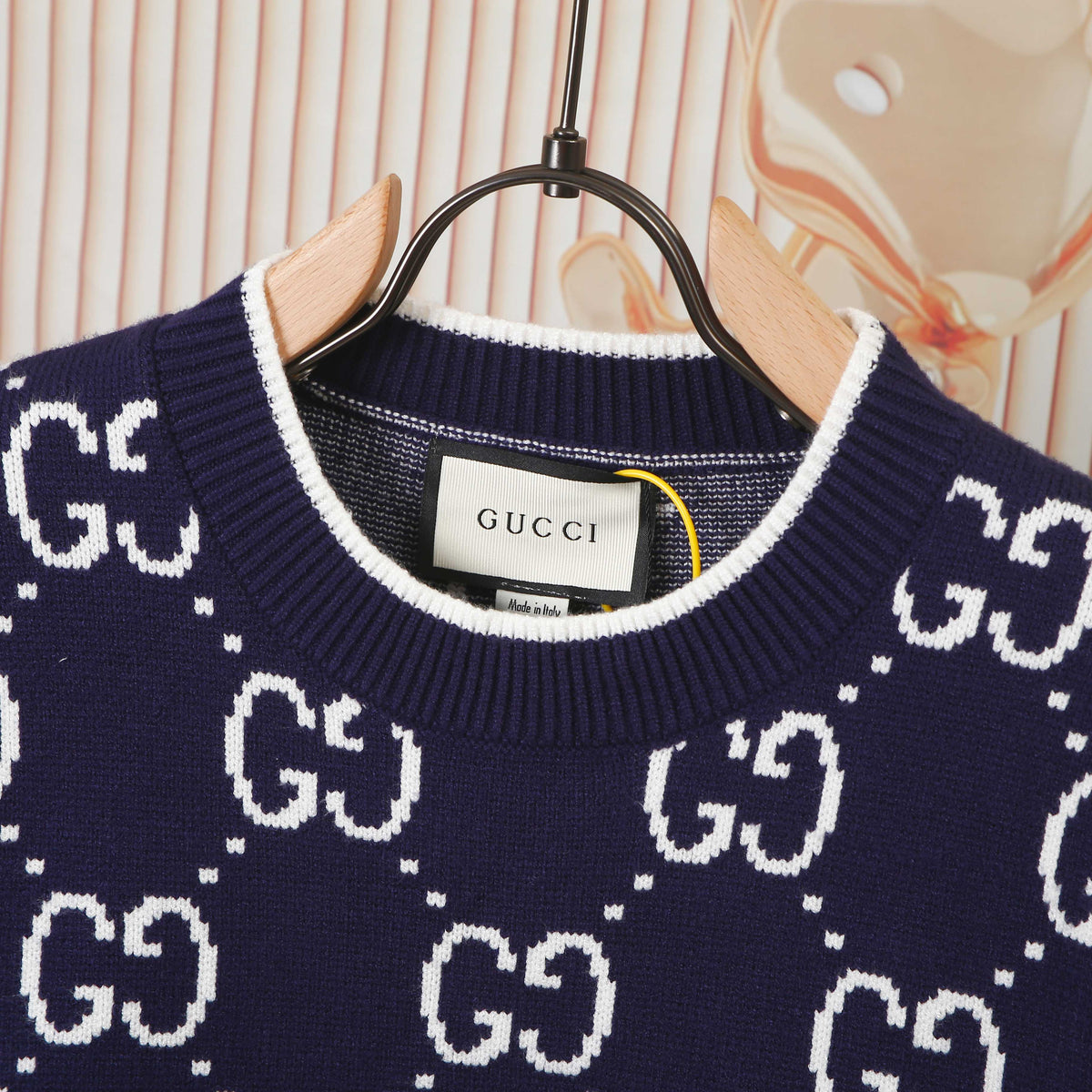 Gucci Unisex 8338 Jacquard Crewneck Sweater