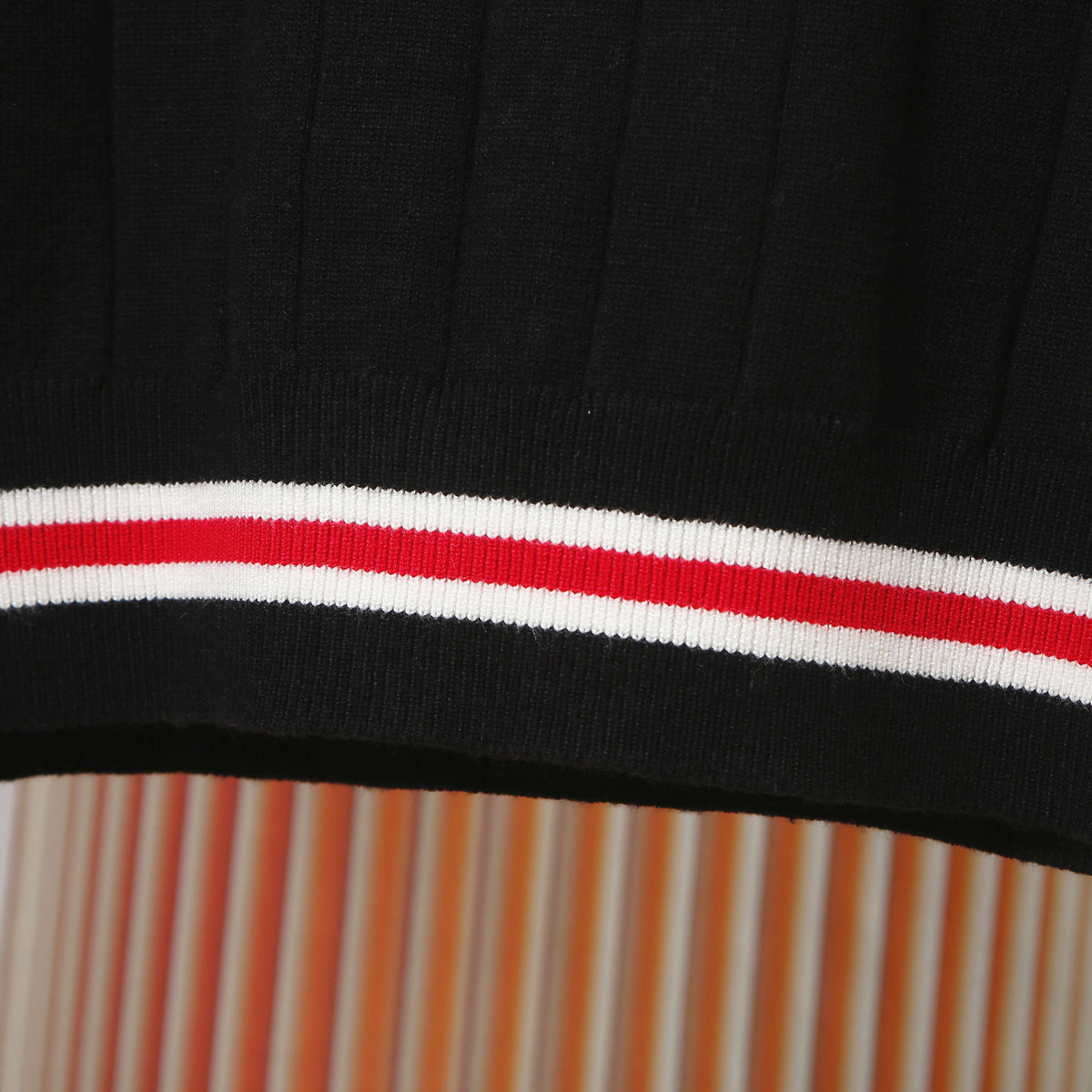 Gucci Unisex G8318 Embroidered V-Neck Sweater