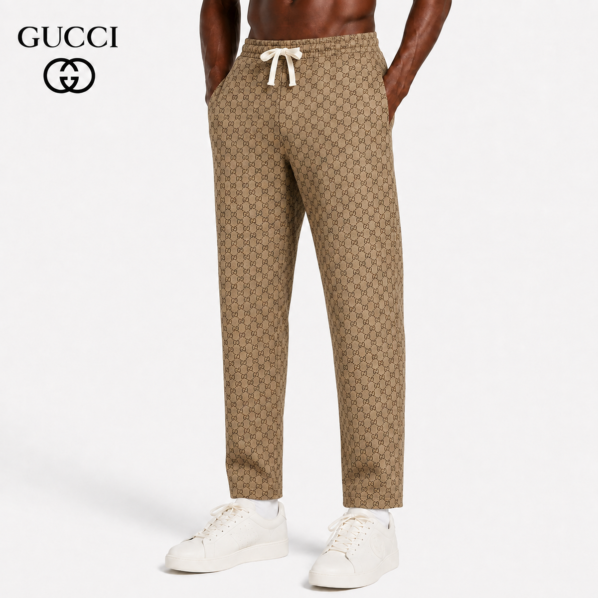Gucci GG Monogram Drawstring Pants