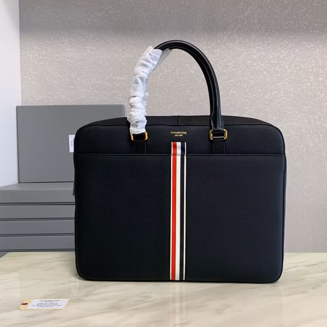 Thom Browne Top-grade cowhide briefcase