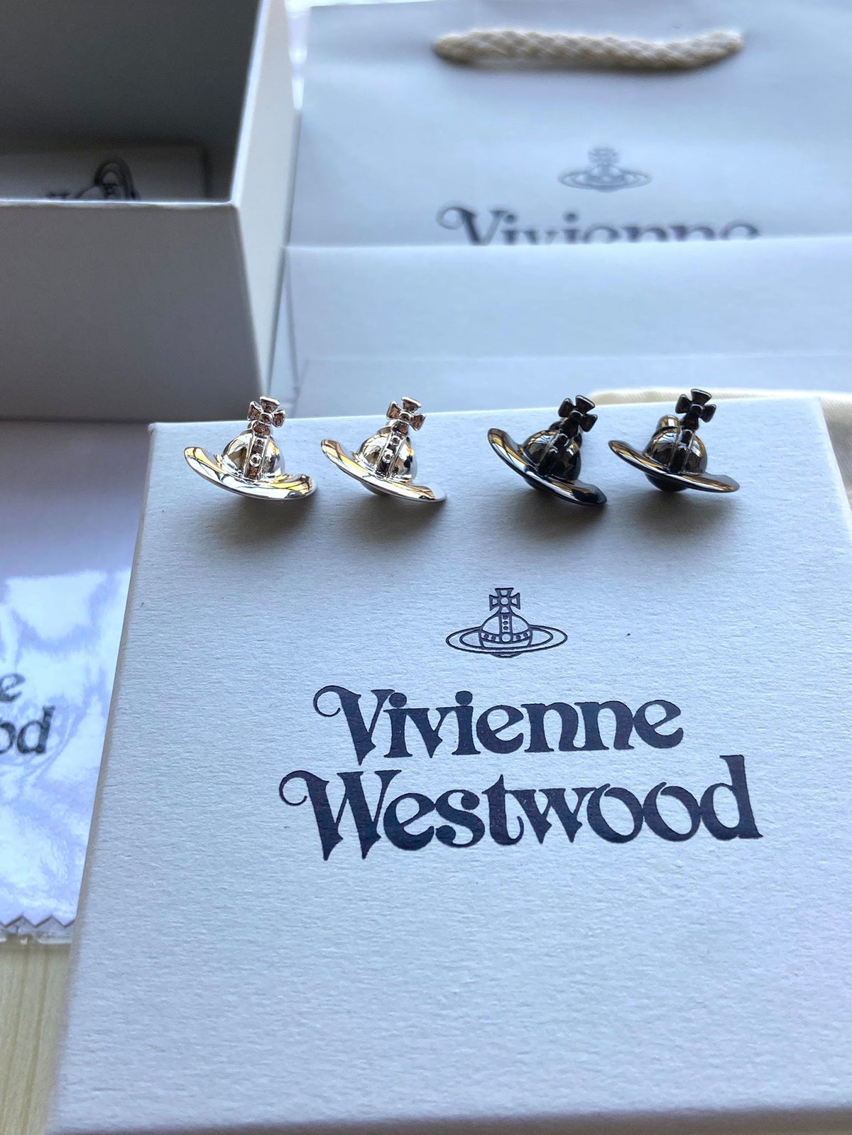 Vivienne Westwood Planet Stud Earrings