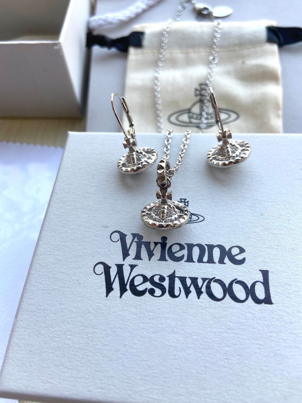 Vivienne Westwood 2026 Planet Necklace & Earring Set (2-Piece)