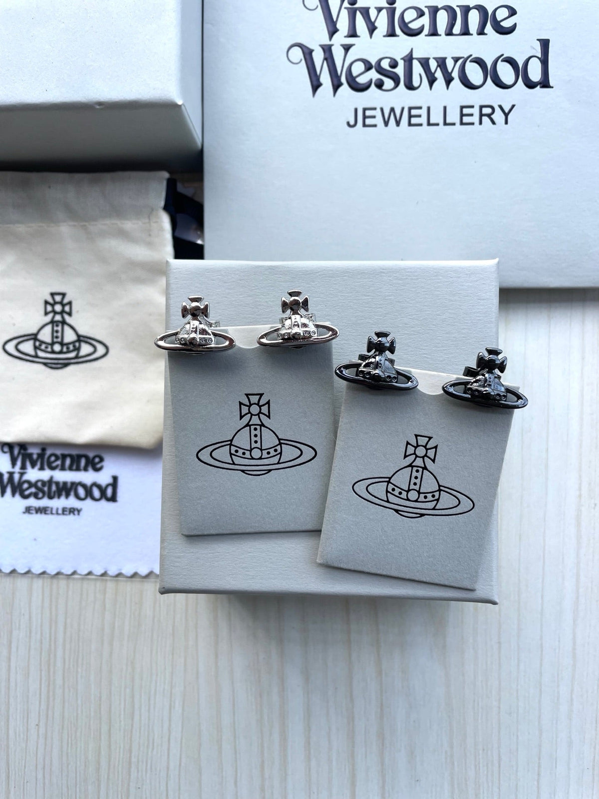 Vivienne Westwood Saturn Stud Earrings