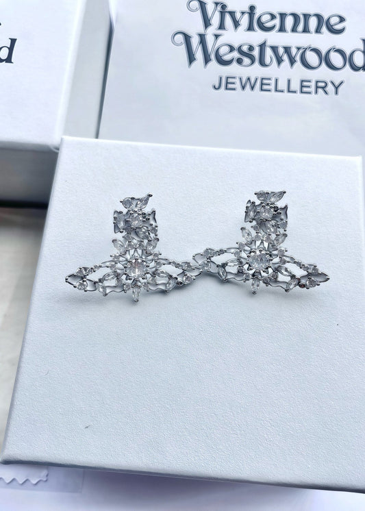 Vivienne Westwood Full-Rhinestone Studs