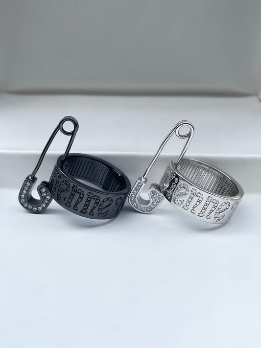 Vivienne Westwood Safety Pin-Style Letter Ring