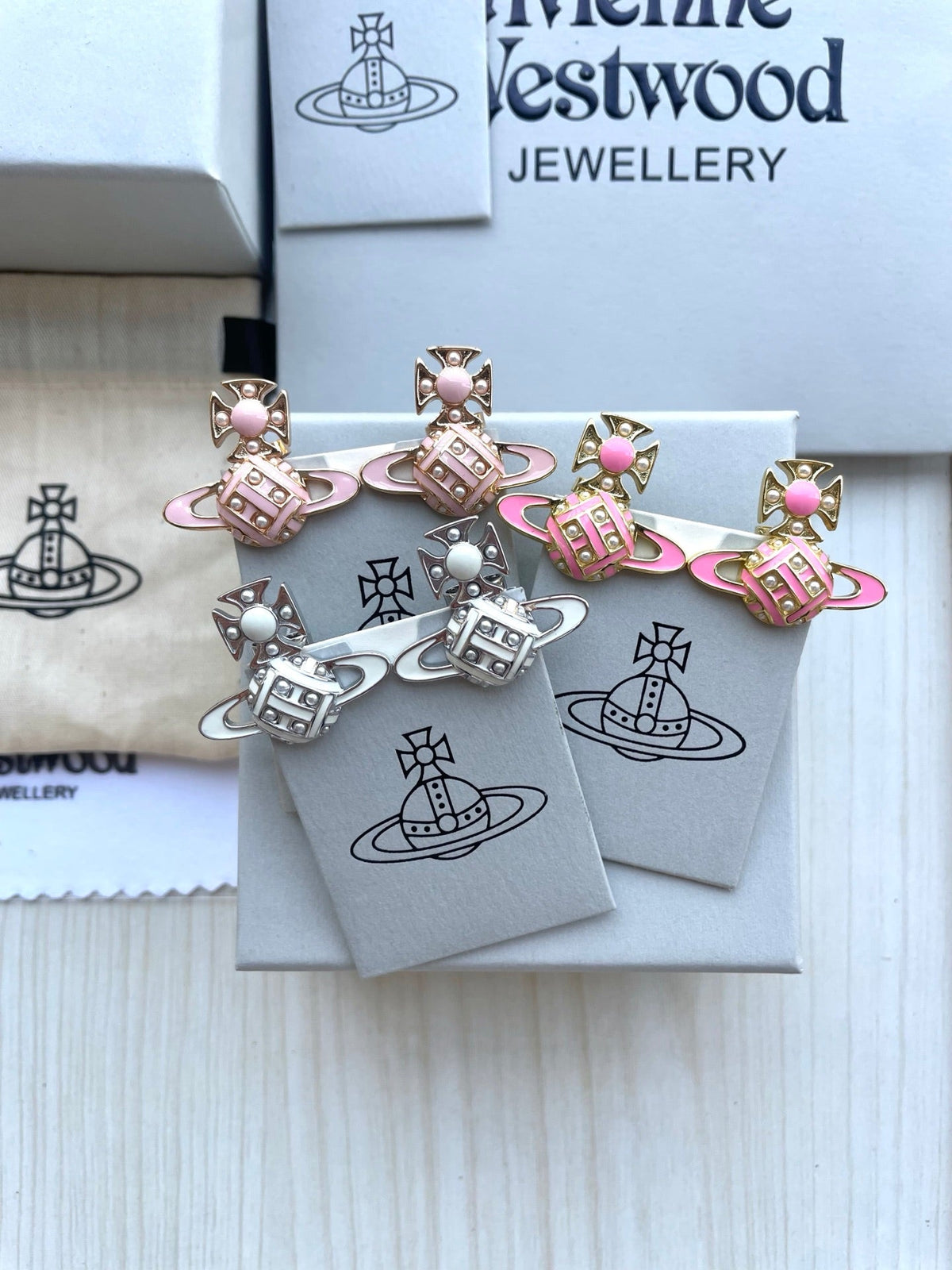 Vivienne Westwood Saturn Stud Earrings