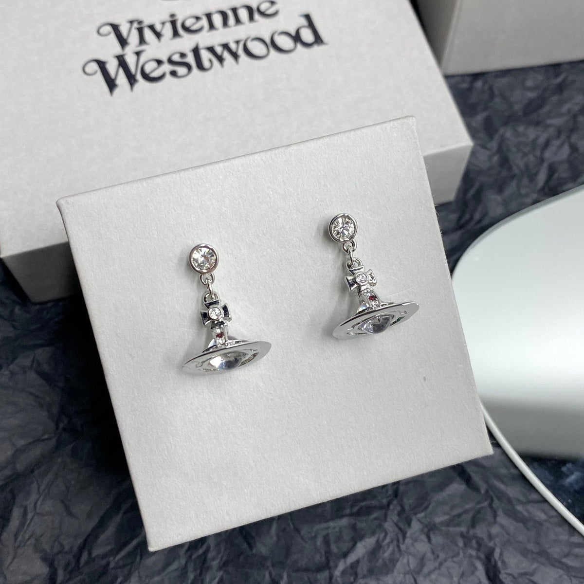 Vivienne Westwood Crystal Planet Earrings