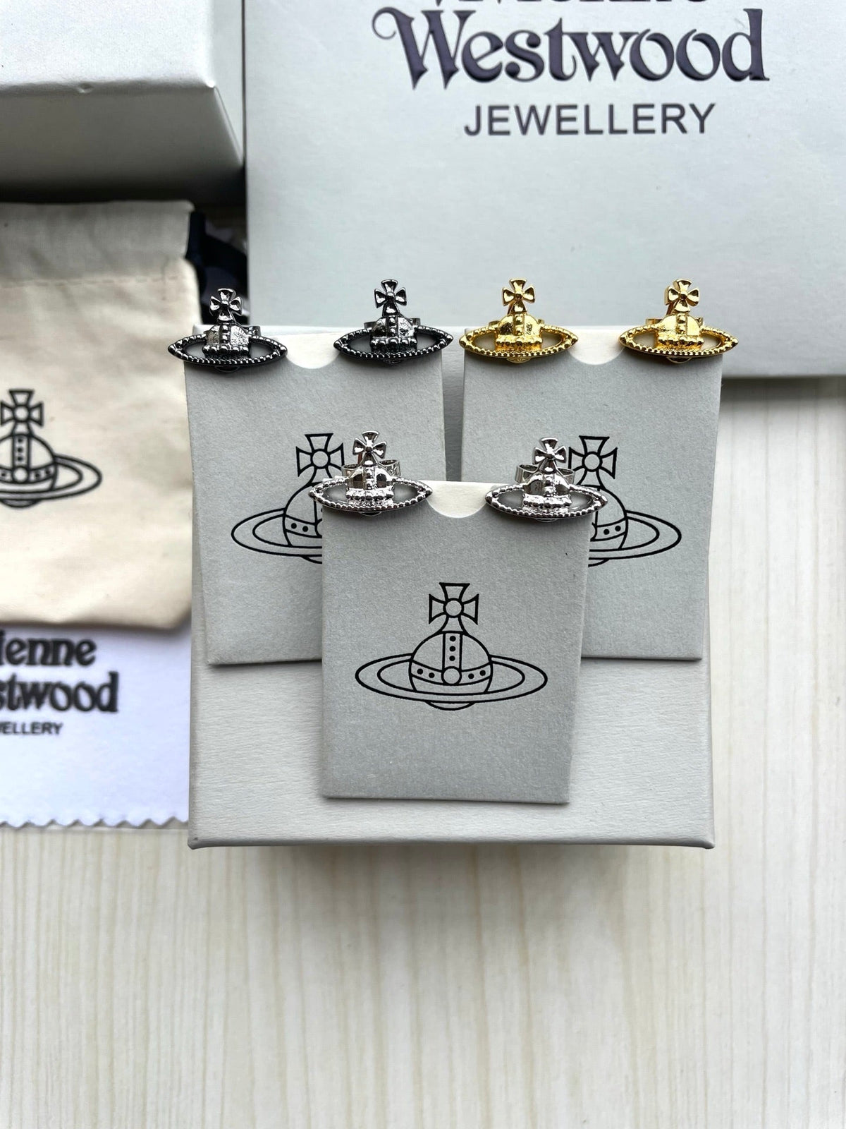 Vivienne Westwood Saturn Stud Earrings