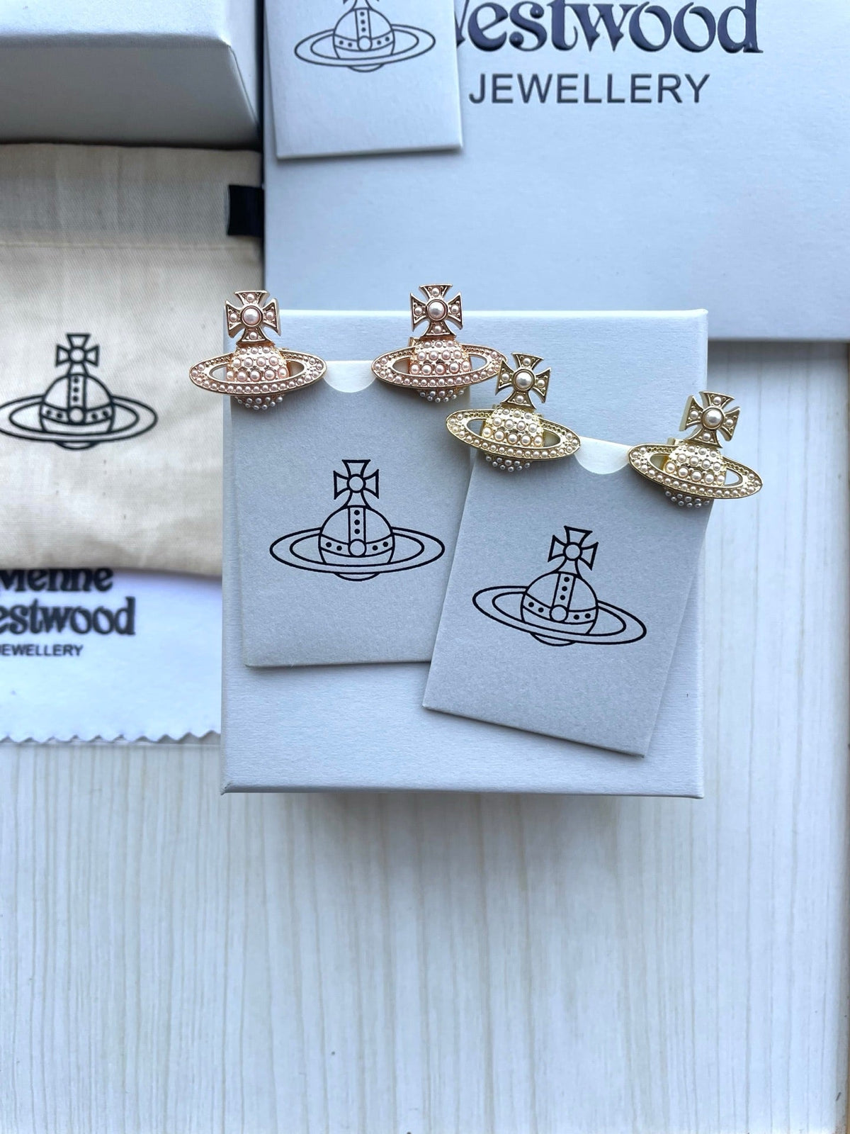 Vivienne Westwood Saturn Stud Earrings
