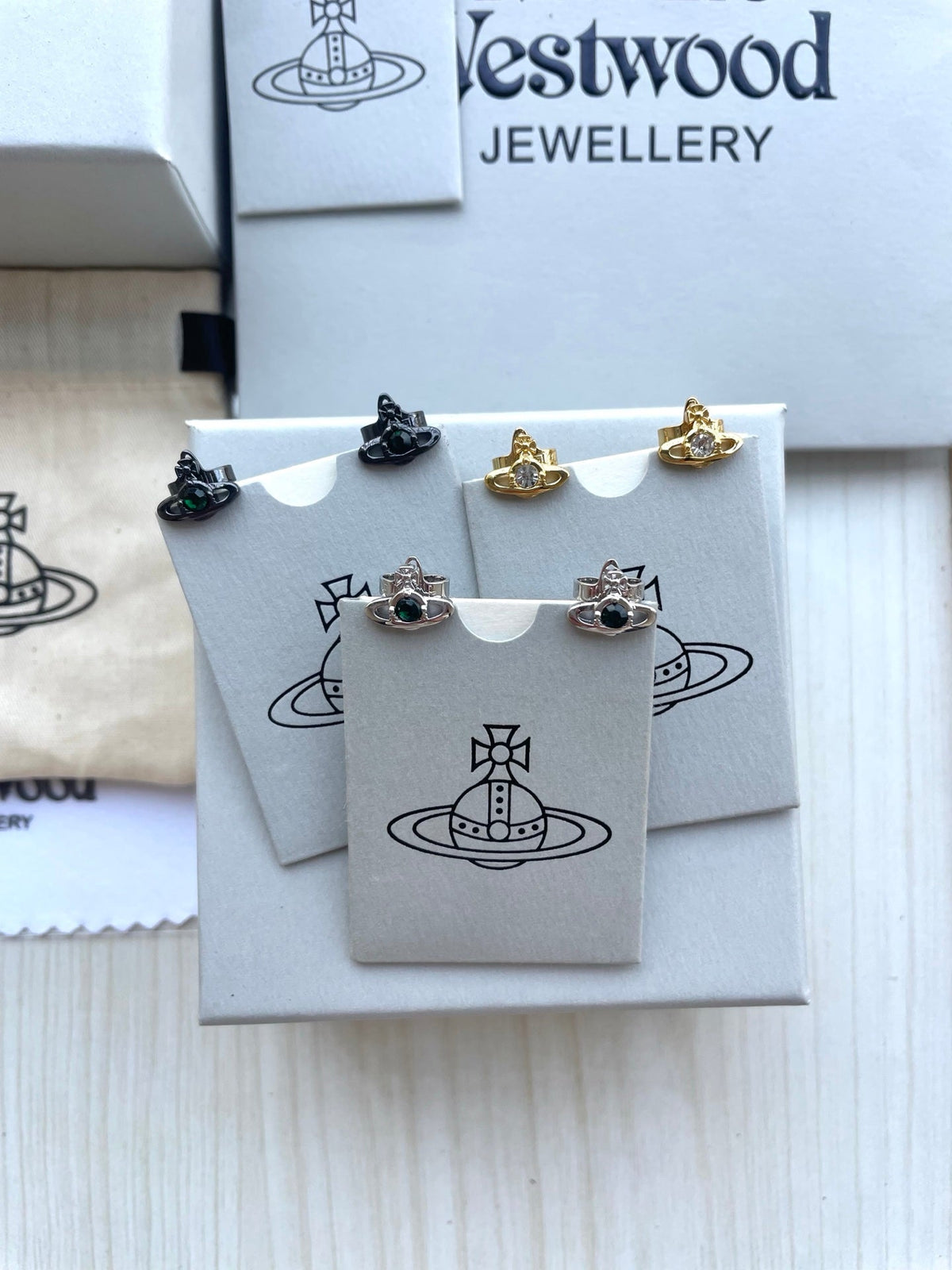 Vivienne Westwood Saturn Stud Earrings