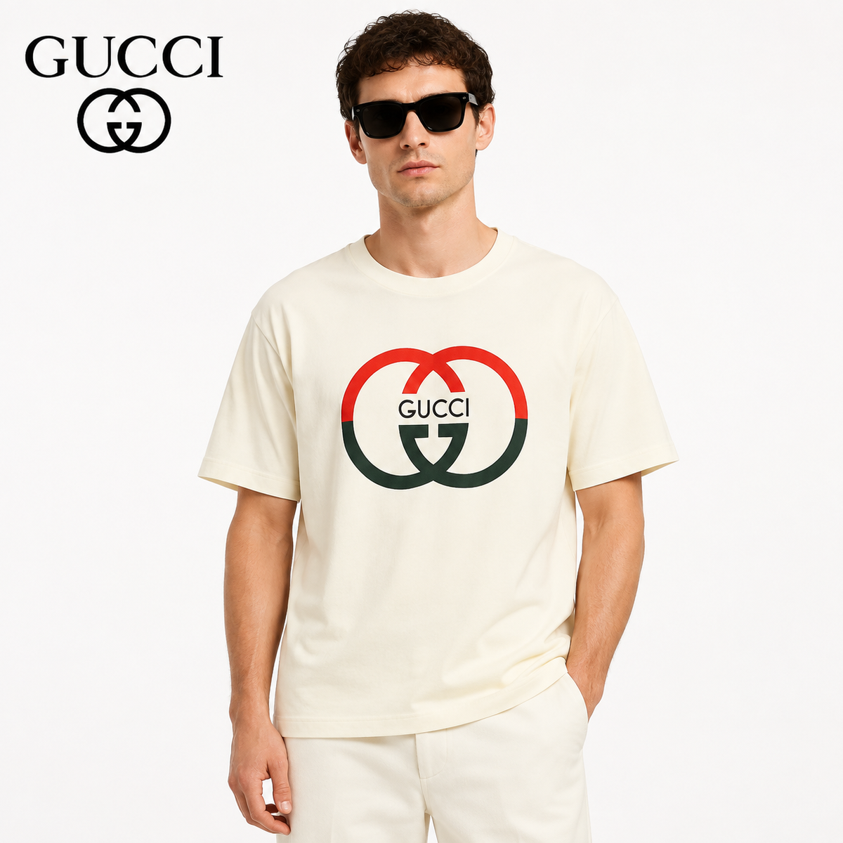 Gucci Interlocking Double G Logo T-Shirt