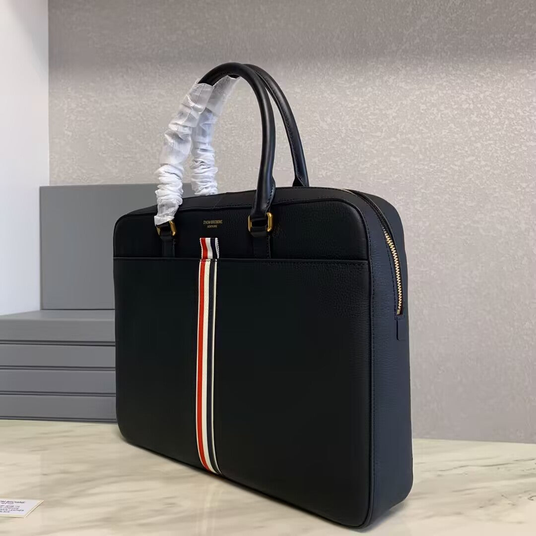 Thom Browne Top-grade cowhide briefcase