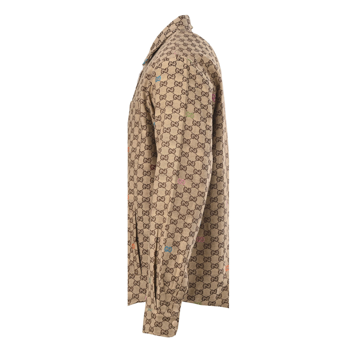 Gucci Signature GG Monogram Long Sleeve Shirt