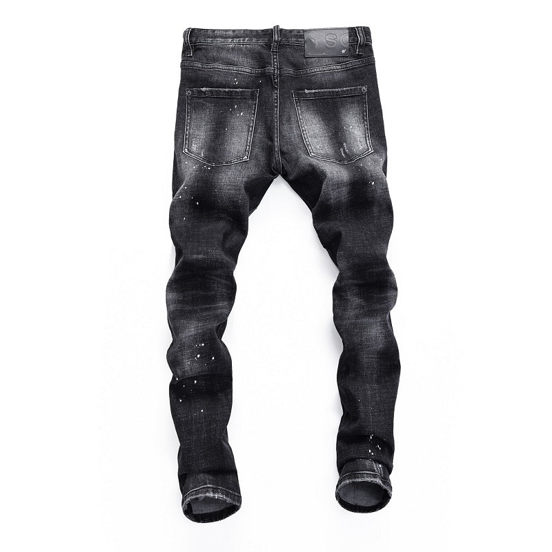 dsquared2 Hole spray ink wash Jeans