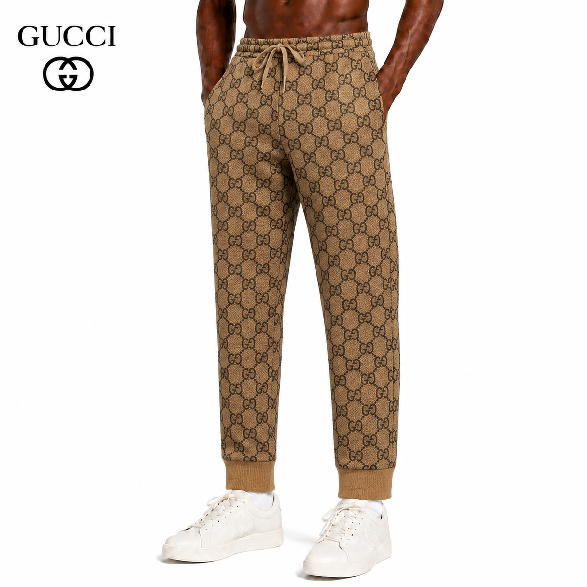 Gucci GG Supreme Monogram Jogger Pants
