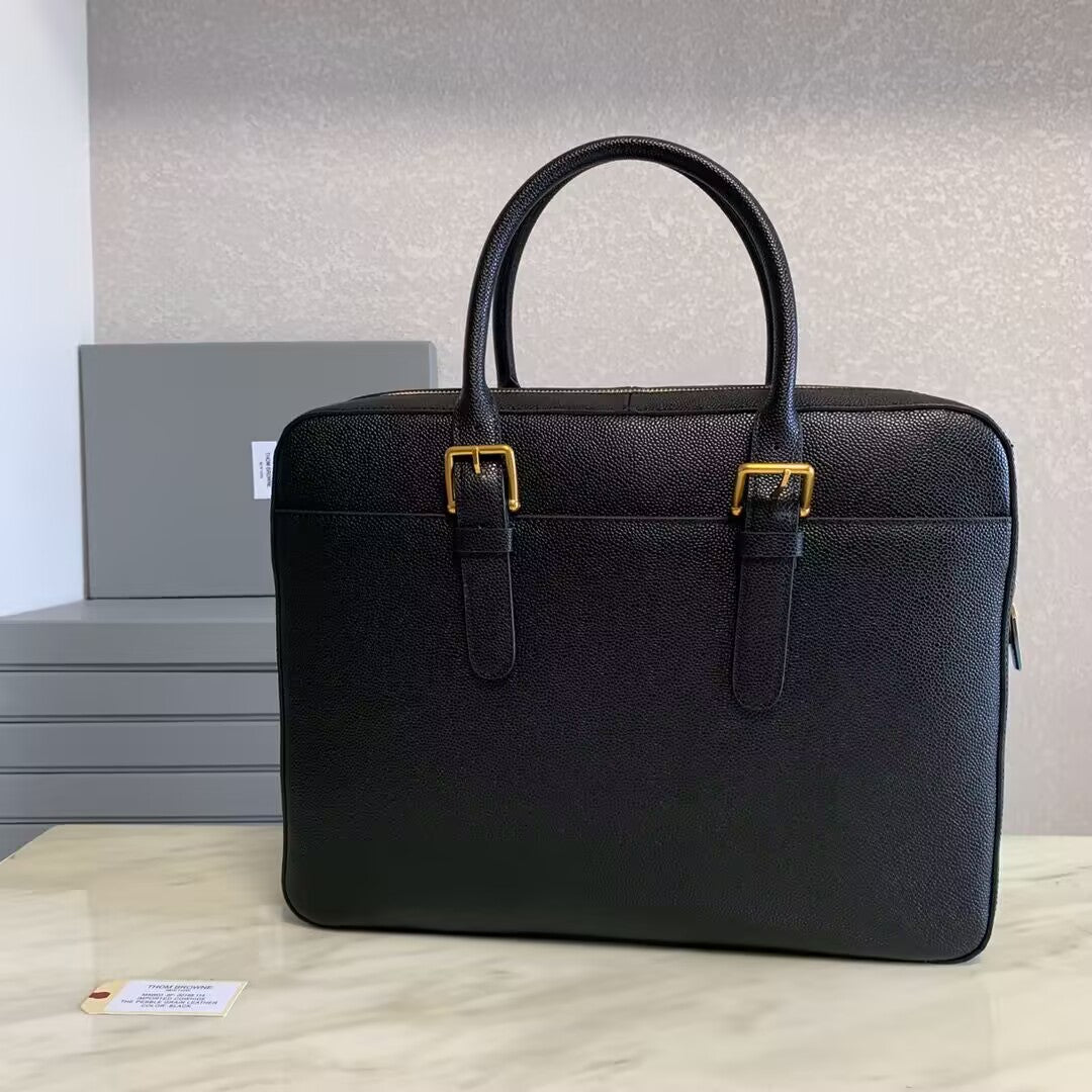 Thom Browne Top-grade cowhide briefcase