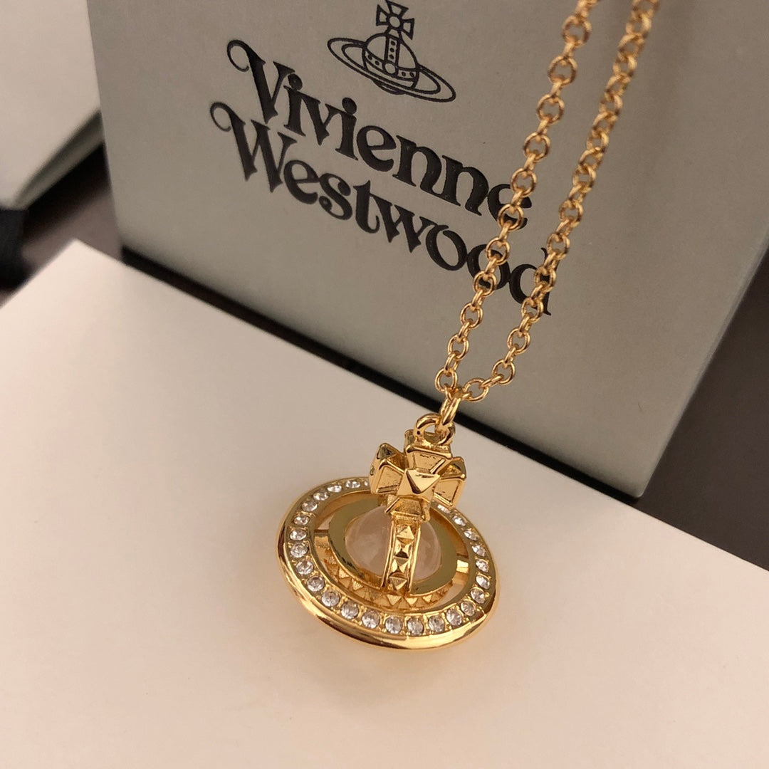 Vivienne Westwood 2026 UFO Crystal Clavicle Necklace