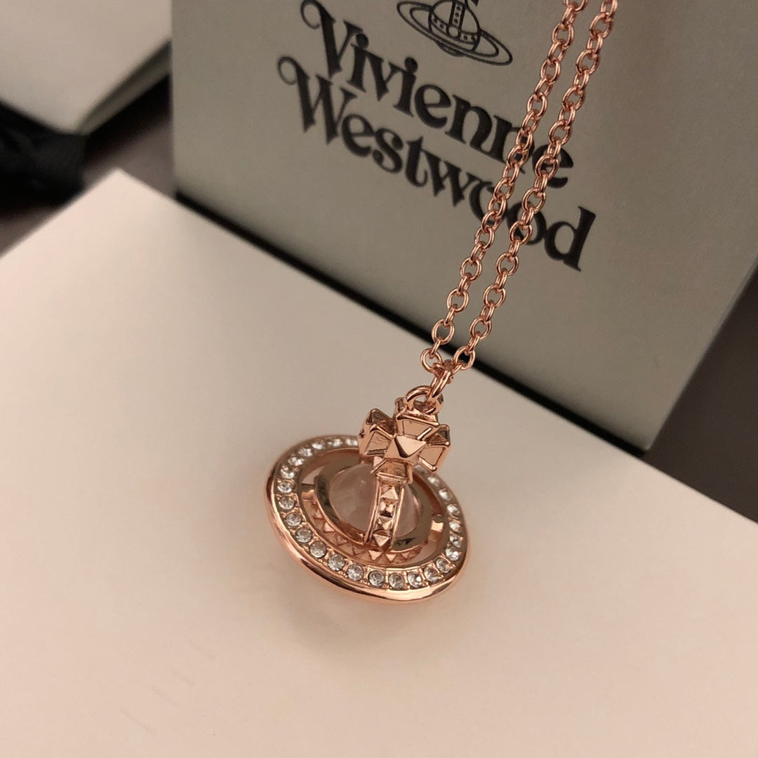 Vivienne Westwood 2026 UFO Crystal Clavicle Necklace