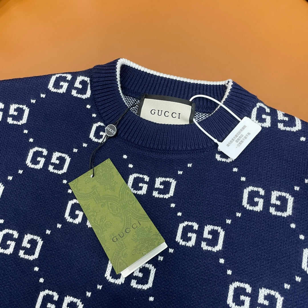 Gucci Unisex Jacquard Crewneck Sweater