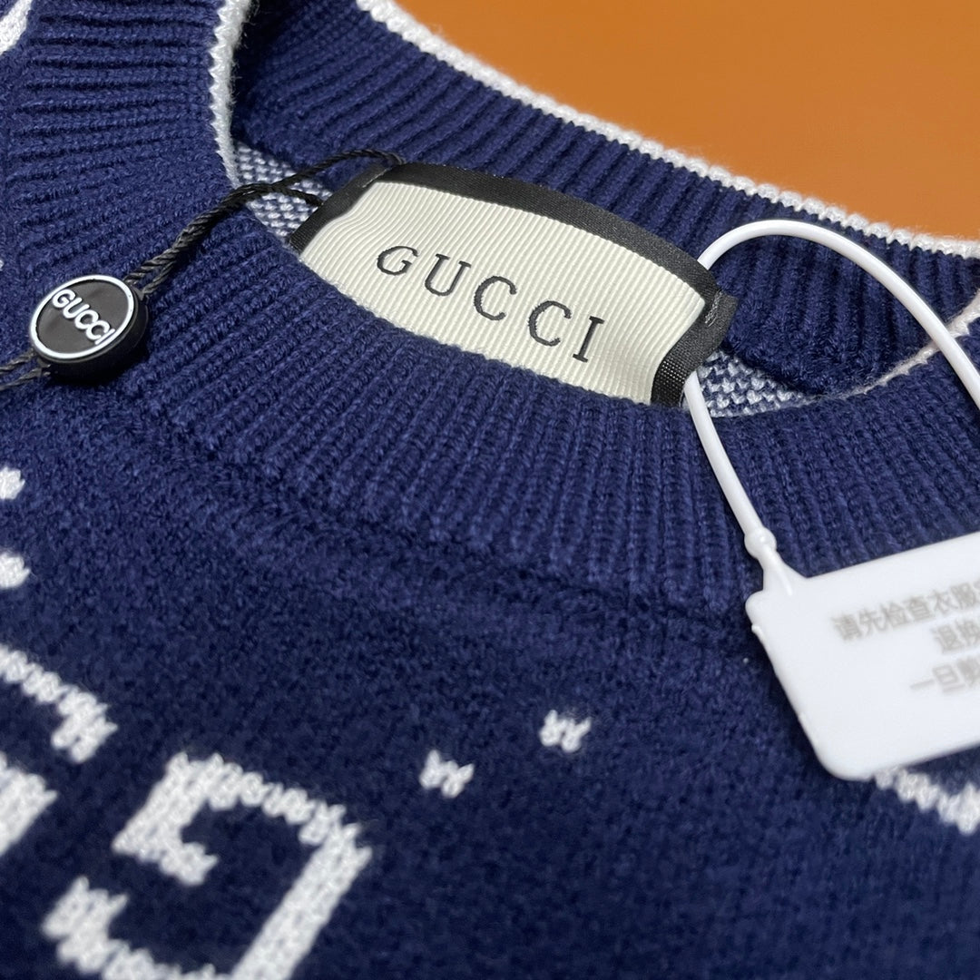 Gucci Unisex Jacquard Crewneck Sweater
