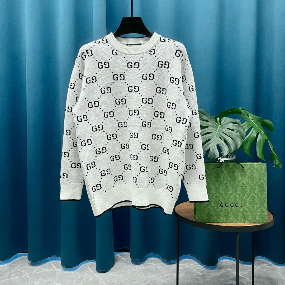 Gucci Unisex Jacquard Crewneck Sweater