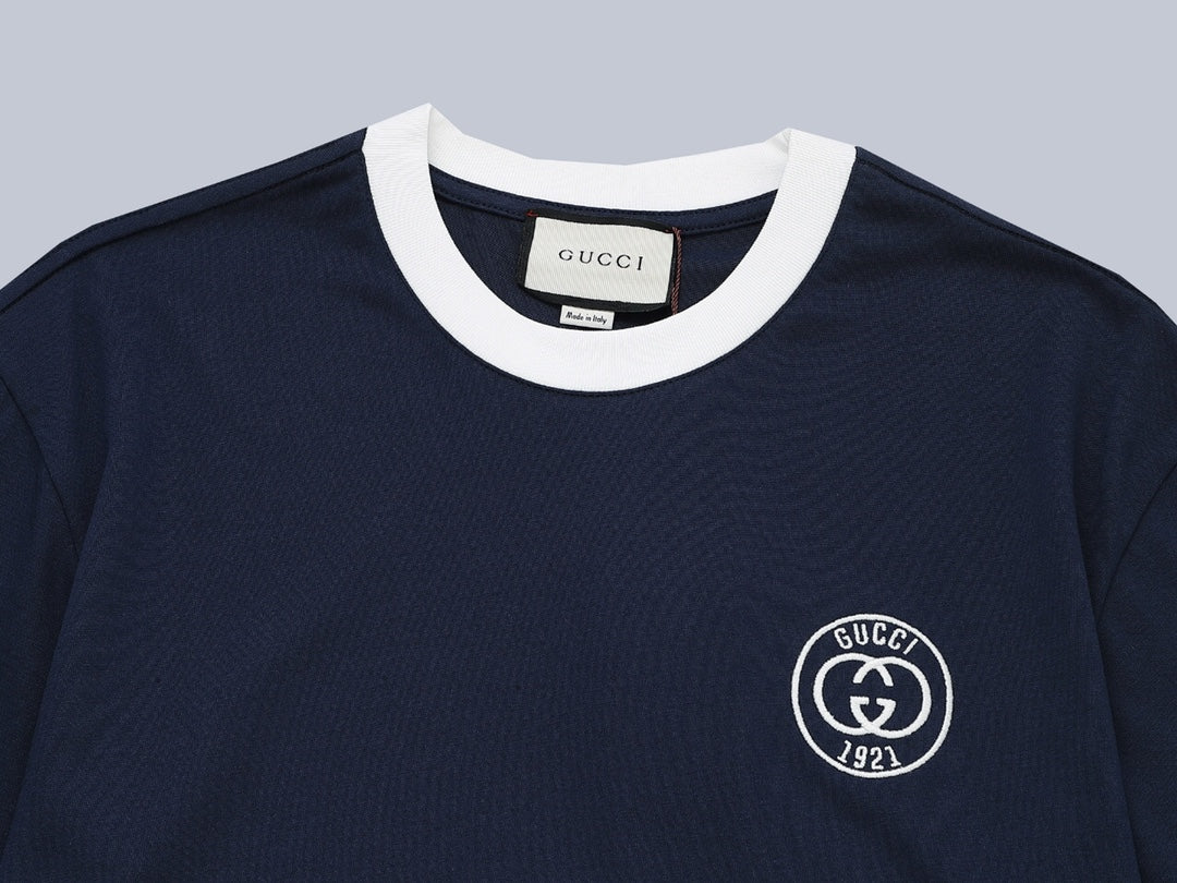 Gucci Interlocking G 1921 Ringer T-Shirt