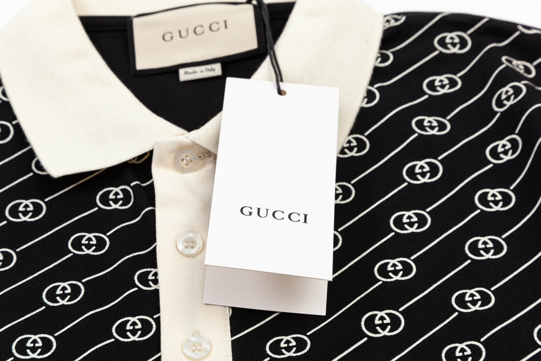 Gucci GG Monogram All-Over Print Polo Shirt