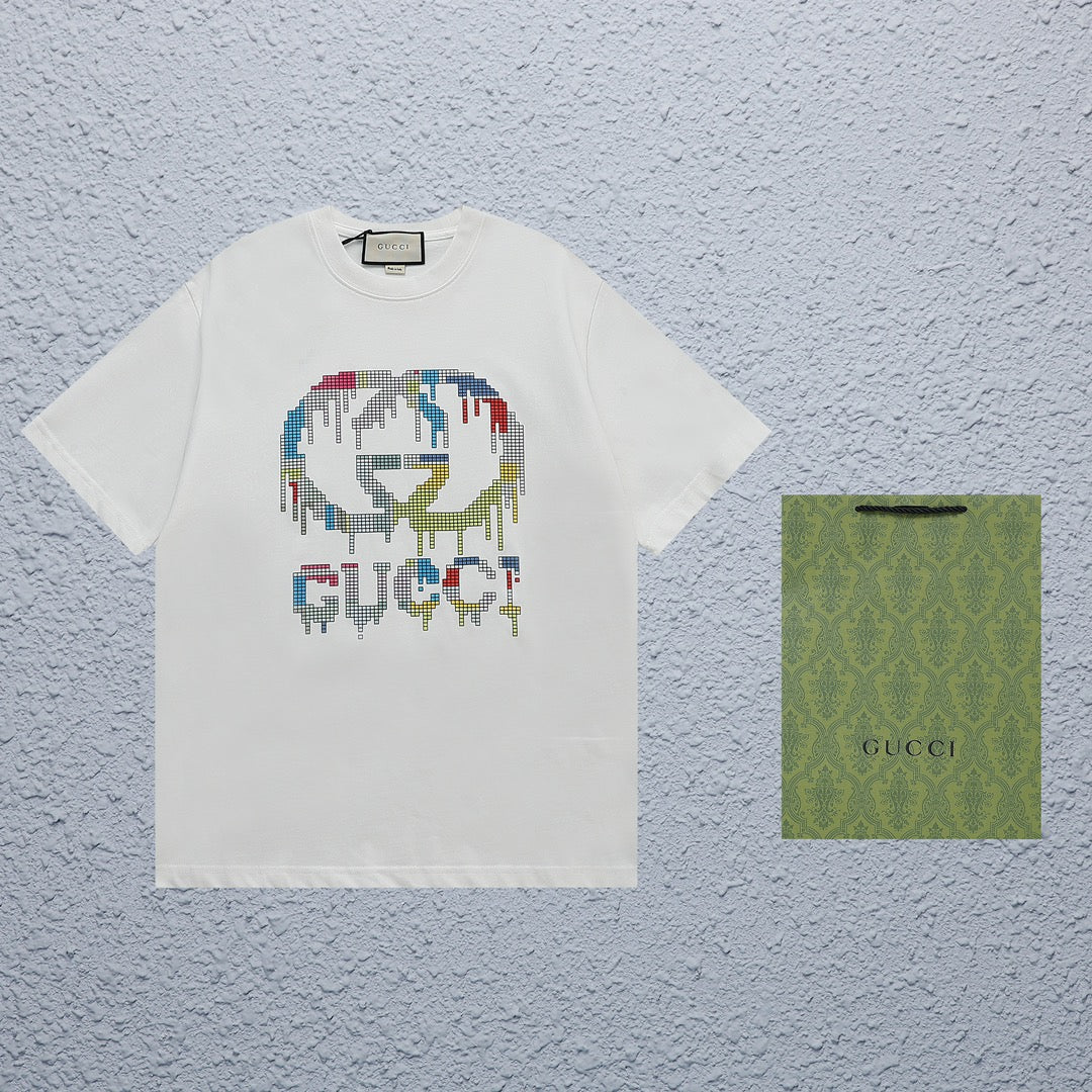 Gucci Pixel Drip GG Logo T-Shirt