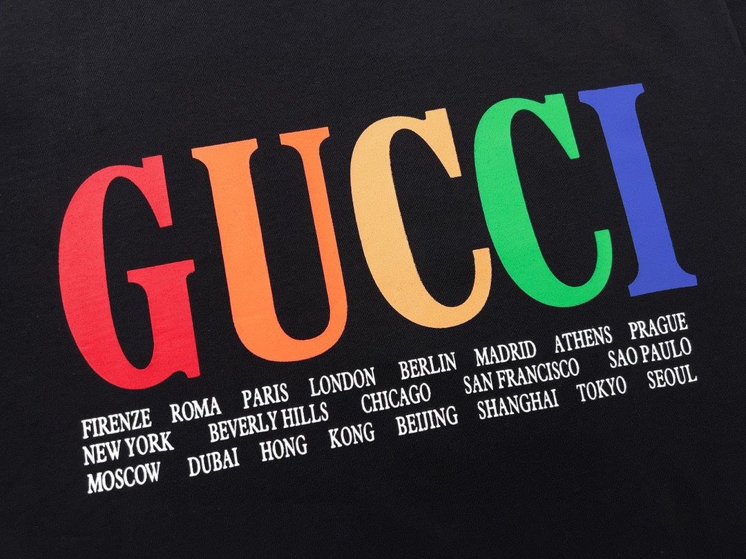 Gucci Rainbow Cities Logo T-Shirt