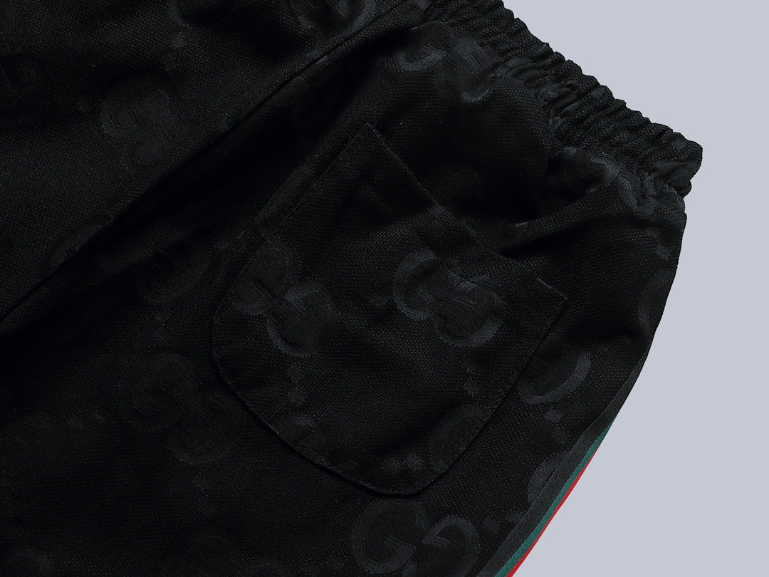 Gucci GG Monogram Track Pants with Web Stripe