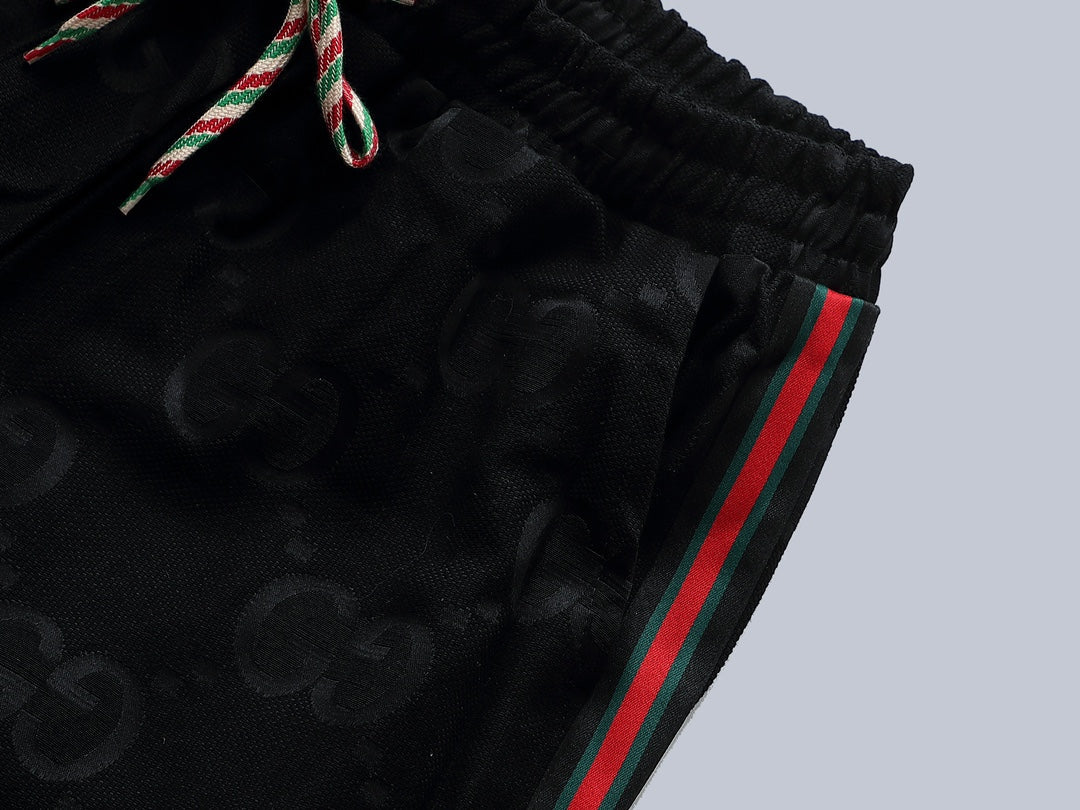 Gucci GG Monogram Track Pants with Web Stripe