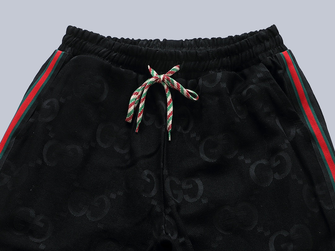 Gucci GG Monogram Track Pants with Web Stripe
