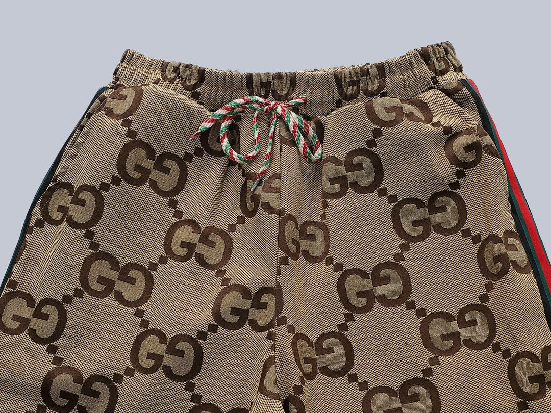 Gucci GG Monogram Signature Track Pants with Web Stripe