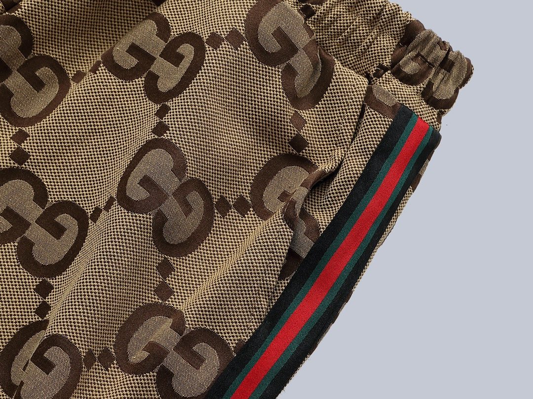 Gucci GG Monogram Signature Track Pants with Web Stripe