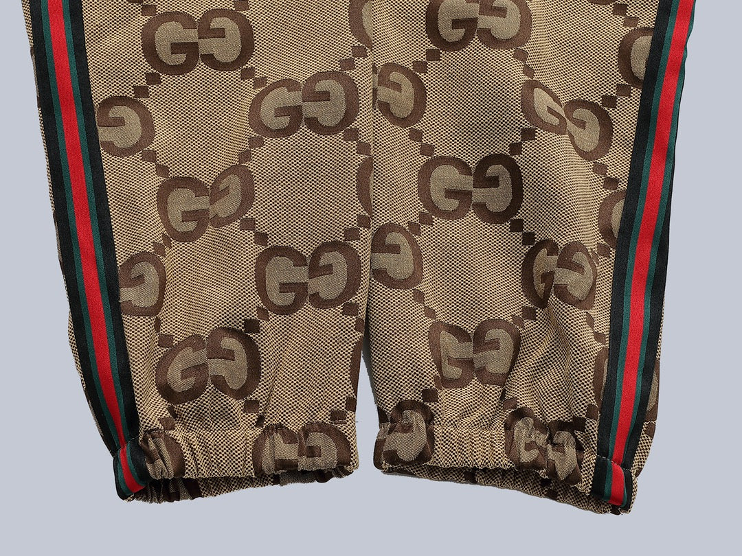 Gucci GG Monogram Signature Track Pants with Web Stripe